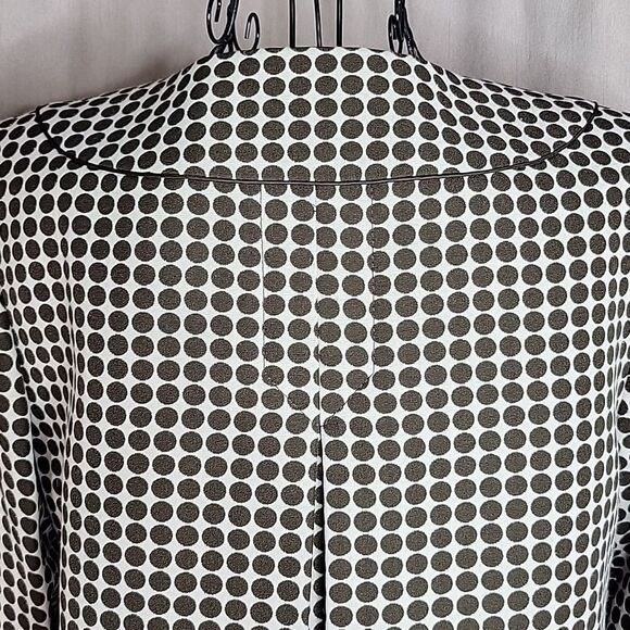 LIZ CLAIBORNE Brown Polka Dotted Suit Jacket Size 4 - Picture 4 of 7